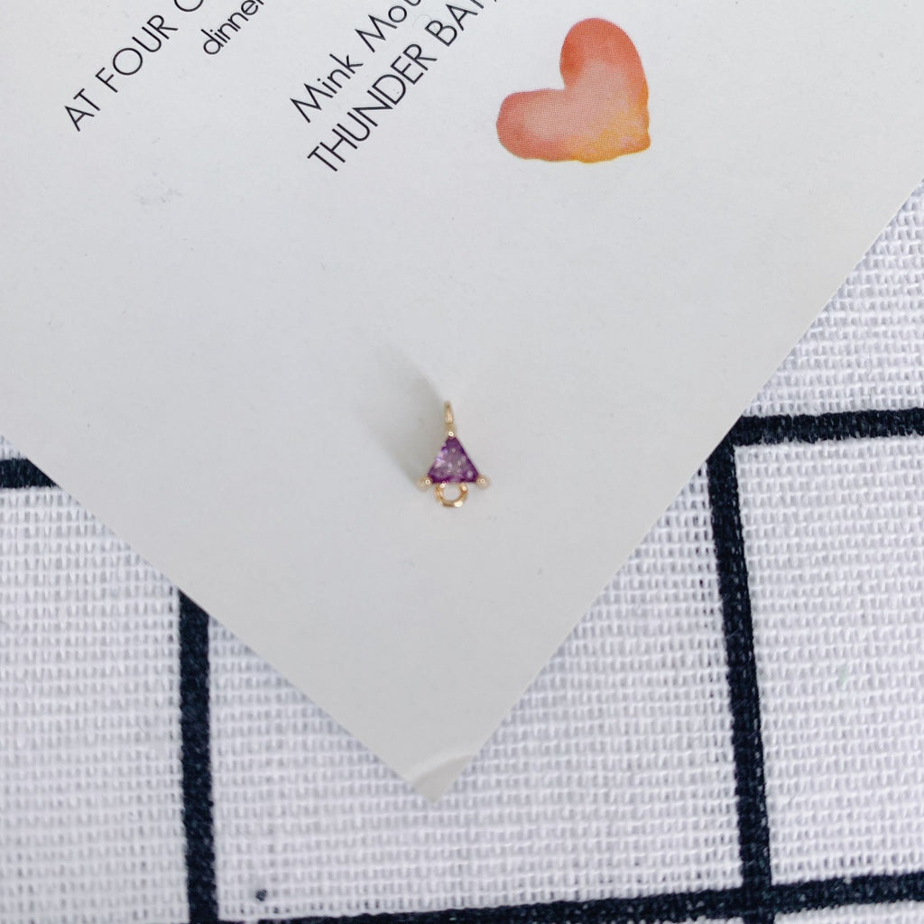 10 قطع - دلايات كريستالية صغيرة على شكل دمعة، مطلية بالذهب عيار 14 قيراطًا، قطع مجوهرات MY070-F052