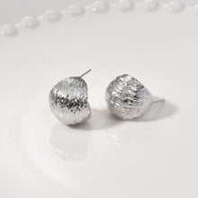 Load image into Gallery viewer, C Shape Wire drawing Earrings Post, 14K Gold, S925 Silver Ear Pin Nickel Free Earrings, Ear Stud Hypoallergenic Earring Findings LL229