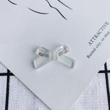 Load image into Gallery viewer, 10pcs Aurora Acrylic Bow Pendant, Bow Beads, 34mm, Acrylic Dangle Charm for Jewelry Making, DIY Beads Finding MY125