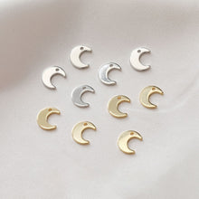 تحميل الصورة إلى عارض المعرض، 10 قطع من حُلي القمر الصغيرة، 9 مم، مطلية بالذهب عيار 14 قيراطًا، حُلي الهلال، قلادة القمر، حُلي القلائد، قطع المجوهرات GZ170