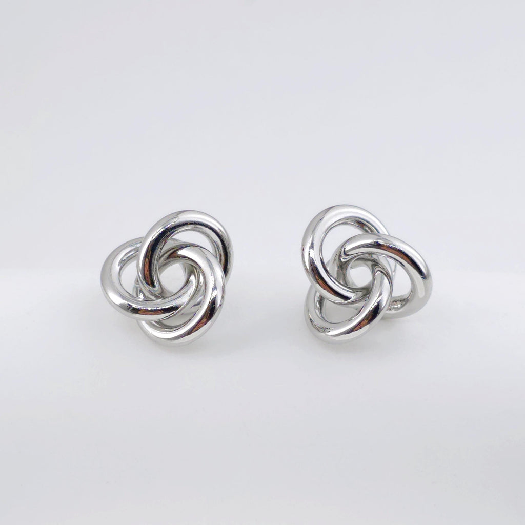 Knotted Earring Post Earrings, Gold/Silver Earring Post, Hypoallergenic, Earring Findings, Handmade Earring Supplies ZX319