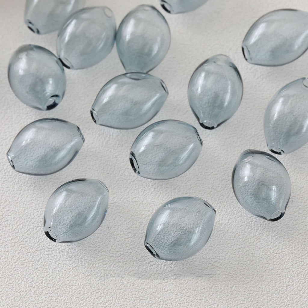 Glass Bubble Beads, Ellipsoid Hollow Glass Beads, Colorful Hand Blown Hollow Round Globes for Jewelry Making, DIY Beads Finding GZ564