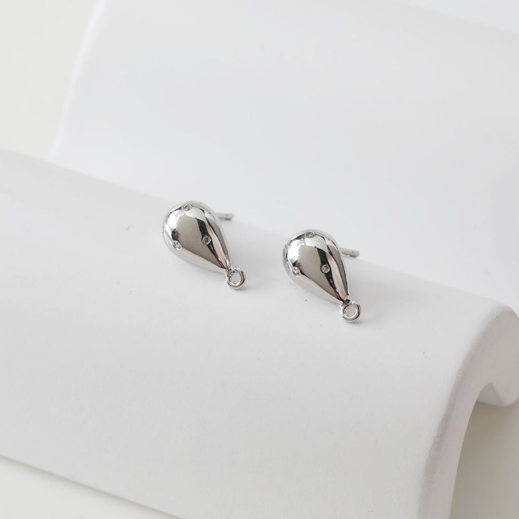 قرط متدلي غير منتظم، ذهب/فضة عيار 14 قيراط، أقراط فضة S925 خالية من النيكل، قرط دائري مع حلقة BB122-D0400