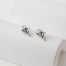 تحميل الصورة إلى عارض المعرض، قرط متدلي غير منتظم، ذهب/فضة عيار 14 قيراط، أقراط فضة S925 خالية من النيكل، قرط دائري مع حلقة BB122-D0400