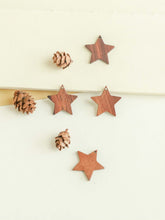 Load image into Gallery viewer, 10PCS Star Openwork Geometric Wooden Pendant, Necklace Making Findings JT077