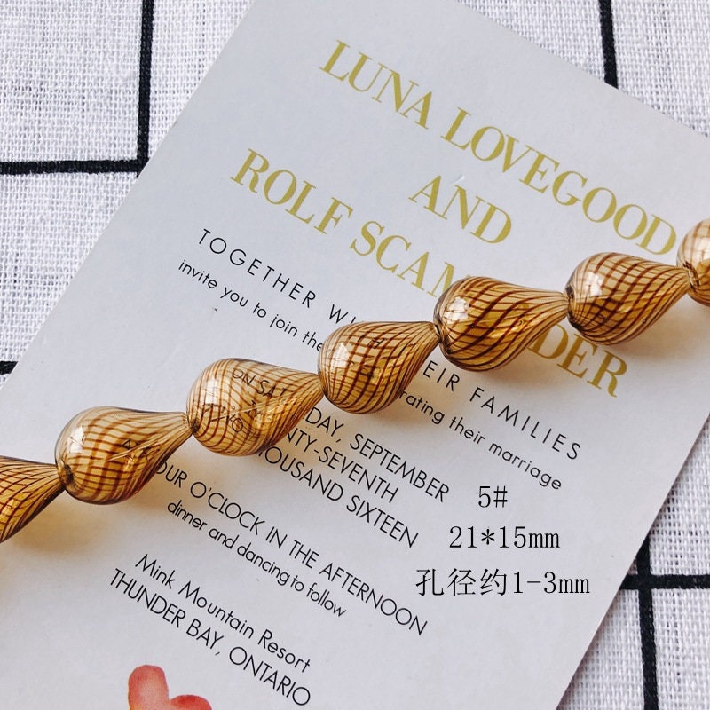 4pcs Glass Drop Bubble Beads, 26mm, Hand Blown Hollow Oval Globes for Jewelry Making, DIY Beads Finding MY082