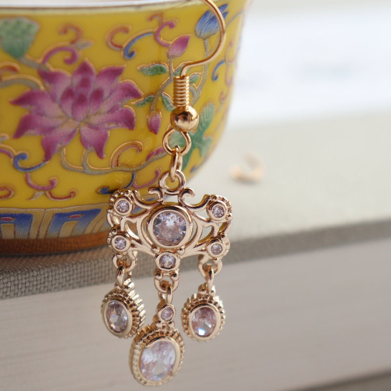 10pcs CZ Pave Boho Oval Charm, Cubic Zircon Crystal Pendant, Bracelet Necklace Pendant, 14K Real Gold Plated, Jewelry Findings JY087-F080