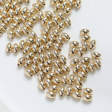 Load image into Gallery viewer, Rice spacer beads, 14K gold plated, spacing beads, necklace and earrings making beads, jewelry findings SC004