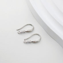 Load image into Gallery viewer, Small Zircon Ear Wire Hook, Gold Plated Earring Hook, Hypoallergenic Hooks Earring , Handmade Earring Findings  Supplies D0091