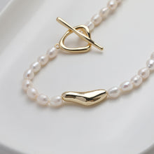 Load image into Gallery viewer, OT Toggle Clasps, One Set, Irregular Beads, 14K Gold Plated OT Buckle, Silver Clasp, Necklace Closure, Connectors Clasps GZ523