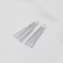 Load image into Gallery viewer, Gold Chain Tassel Pendant, Gold Wheat Style Chain Charm, 18K Gold Plated Earring Chain Pendant, Earring Findings ZX356