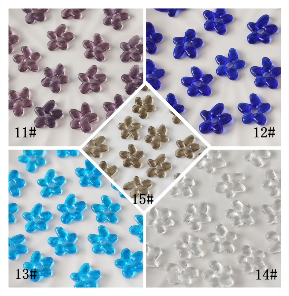 Flowers Glaze Beads, 19mm, Glaze Loose Beads for Jewelry Making, Bracelet DIY Beads Finding GZ279