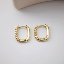 Load image into Gallery viewer, U Shape Earring Hoop, Hammered Huggie Hoops Earring Finding, Ear Hoops, 15.4*13mm, hoop earrings D0116