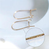 14K Gold Filled Hoop Earring Finding, 16mm, 23mm, 35mm, Nickel Free Oval Earring Hoops, USA, Earring Making Findings BL005