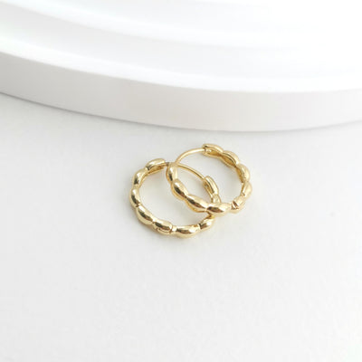 10pcs Gold Ear Hoops, 16mm, 18K Gold Plated Leverback Earrings, Huggie Hoops Earring S1068