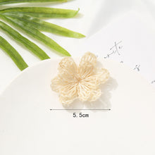 Load image into Gallery viewer, 6PCS Rattan weaving Earring Findings, Boho earring making, Hawaii Vacation Style Straw Earrings for girl,Handmade Earring Finding BS008