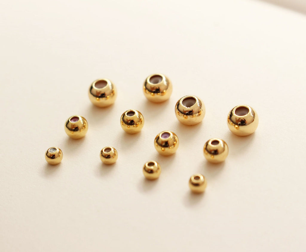 10 cuentas redondas de goma con tope, 3/4/5 mm, chapadas en oro, ajustables y deslizantes, suministros para bisutería, accesorios para pulseras YY006