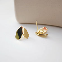 تحميل الصورة إلى عارض المعرض، قرط ذهبي على شكل قلب مقلوب، أقراط مطلية بالذهب عيار 18 قيراطًا، خالية من النيكل، 11 × 11.8 مم، قرط أذن على شكل قلب ذهبي مصقول مع حلقة D0202