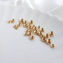 Load image into Gallery viewer, 20pcs- Abacus Saucer Spacer Beads, 3mm, 4mm, 5mm, 6mm, 14K Gold Beads, Bracelet Beads, Jewelry Finding TH023-ZX7014