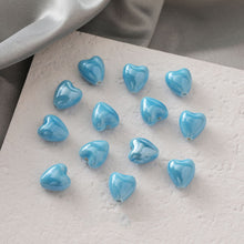 Load image into Gallery viewer, 5pcs Heart Ceramic Beads, 14mm, Loose Ceramic Beads for Jewelry Making, Bracelet DIY Beads Finding GZ429