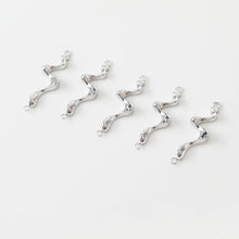 Load image into Gallery viewer, 10pcs Danity Wave Connector with loops,  14K Gold Plated Earring Making Findings, Jewelry Findings JG043