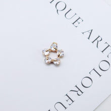 Load image into Gallery viewer, CZ Pave Tree Charm, Cubic Zircon Crystal Leaf Pendant, Bracelet Necklace Pendant, 14K Real Gold Plated Charm, Jewelry Findings ZR002-F142