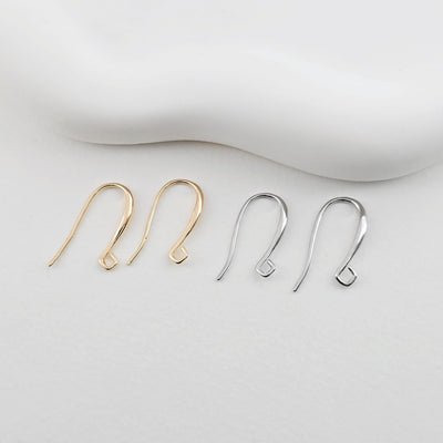 Fish Hooks, 18K Gold Plated Ear Wires, Gold Earring Earring Hooks, Ear Wires for Jewelry Making ZX260