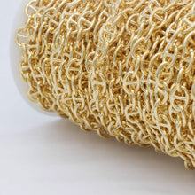 Load image into Gallery viewer, Pig Nose Chain- 5.7mm Flat- 18K Gold Plated Chains, Loose Chains for Jewelry Wholesale, Unfinished Chain for Necklace Making S929