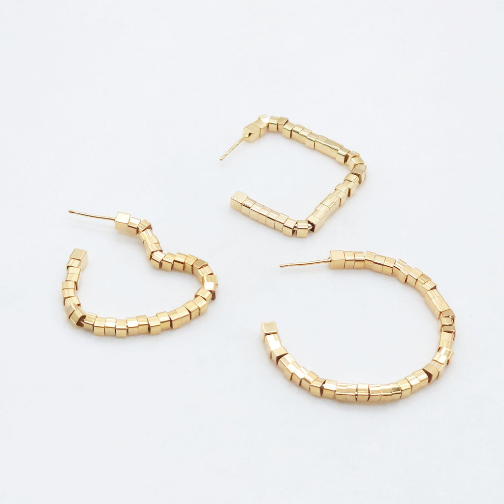 Gold Heart Earring Post, Square, Circle, S925 Silver Ear Pin Nickel Free Earrings, Vintage Ear Stud, Hypoallergenic Earring Findings ZX089