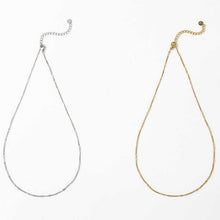 Load image into Gallery viewer, 18K Facetted Twisted Ultra-fine Cuban Finished Necklace, 316L Stainless Steel, Ready to Wear, 40+5cm/ 17.7 inch ZD001