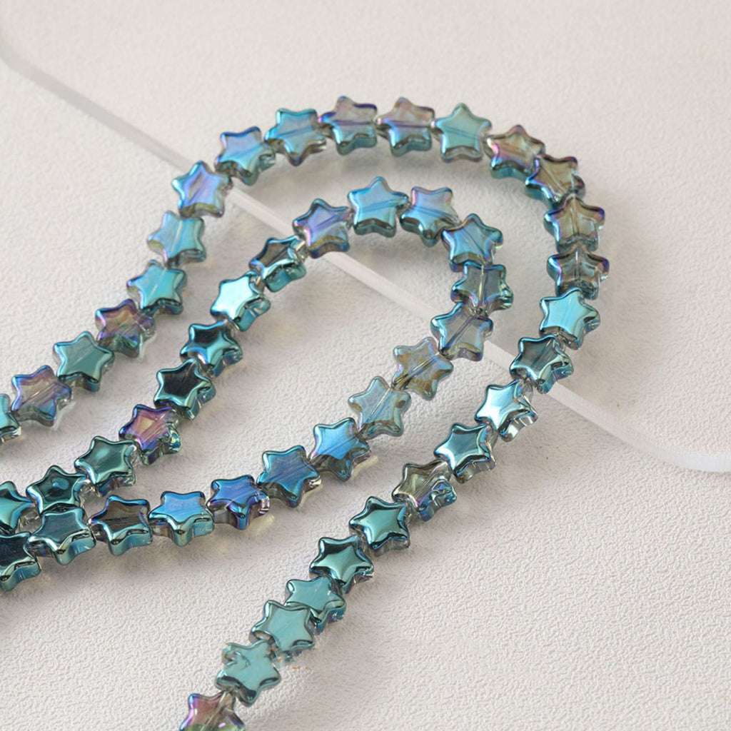 Star Glaze Beads, 9mm, Star Glass Crystal Beads for Jewelry Making, Bracelet DIY Beads Finding GZ536