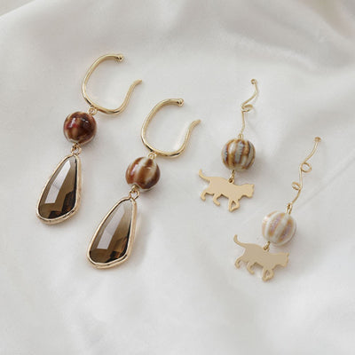 5pcs Pumpkin Spacer Beads, Ceramic Pumpkin Pendant, Ceramic Beads for Jewelry Making, DIY Beads Finding GZ432