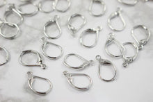 Load image into Gallery viewer, 14K Gold Plated Drop Hoop Earring, Huggie Hoops Earring Parts, Spring Ear Hoops, 16mm*10mm, hoop earrings ZZ007-ZX7012