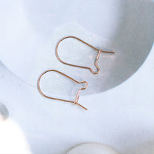 Load image into Gallery viewer, 14K Gold Filled Hoop Earring Finding, 16mm, 23mm, 35mm, Nickel Free Oval Earring Hoops, USA, Earring Making Findings BL005