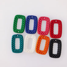 تحميل الصورة إلى عارض المعرض، 10 قطع من القلادات الهندسية المستطيلة، قلادة من الراتنج لصنع المجوهرات، العثور على الخرز بنفسك MY089