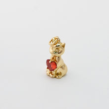 Load image into Gallery viewer, Gold Bee/Cat Pendant, CZ Pave Charms, 18K Gold Plated Animals Charms, For Bracelet And Necklace Making, Jewelry Findings S1456