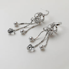 Load image into Gallery viewer, Designed Irregular Tassel Stud Post Earrings, 14K Gold Plated/Silver Tassel Earring GZ751