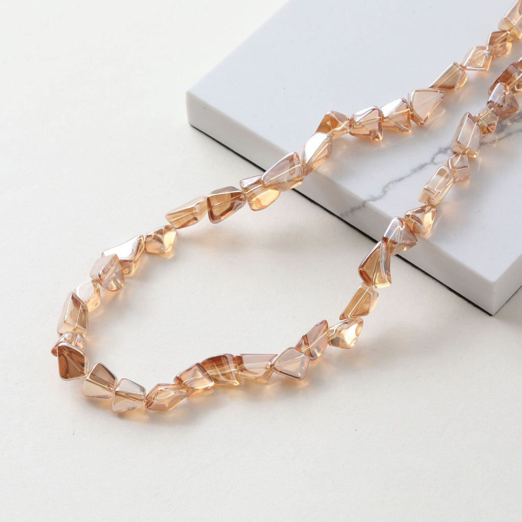 Irregular Glass Crystal Beads, Spacer Beads, 10mm, Crystal Glass Loose Beads for Jewelry Making, DIY Beads Finding GZ534