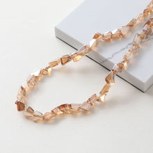 Load image into Gallery viewer, Irregular Glass Crystal Beads, Spacer Beads, 10mm, Crystal Glass Loose Beads for Jewelry Making, DIY Beads Finding GZ534