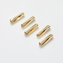 Load image into Gallery viewer, Tube Beads, Spacer Beads, 17mm, 14K Gold/Silver Plated, Bracelet Necklace Making Jewelry Finding GZ260