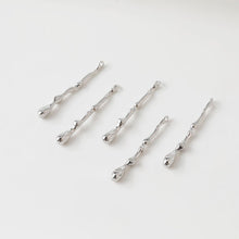 Load image into Gallery viewer, Drop Shaped Textured Pendant, Charm, 14K Gold/Silver Plated, Jewelry Making Findings ZZ021