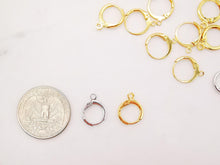 Load image into Gallery viewer, 10PCS  18K Gold Plated Round Hoop Earring , Huggie Hoops Earring Parts, Spring Ear Hoops, 11mm,hoop earring  for Jewelry Making S816