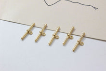 Load image into Gallery viewer, OT Toggle Clasps, One Set, 14K Gold Plated OT Buckle, 14k Gold/Silver, Necklace Closure, Connectors Clasps GZ217