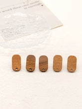 Load image into Gallery viewer, 4PCS Wood Earrings,  Cylindrical Wooden Earrings for women, Reclaimed Walnut Wood, Nickel Free, Geometric Statement Earrings Finding  JT932