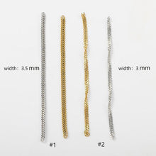 Load image into Gallery viewer, 18K Gold Link Chain, Handmade DIY Accessories, 316L Stainless Steel, Sold in 0.5 Meters, ZD015