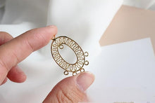 Cargar imagen en el visor de la galería, Dije bohemio, conector bohemio, conector para pulsera y collar, chapado en oro auténtico de 14 quilates, accesorios de joyería GZ660