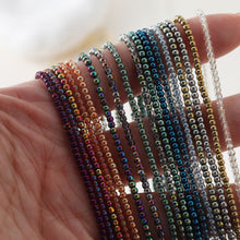 Load image into Gallery viewer, 2.2mm Round Glass Beads, Crystal Glass Loose Beads for Jewelry Making, DIY Beads Finding GZ545