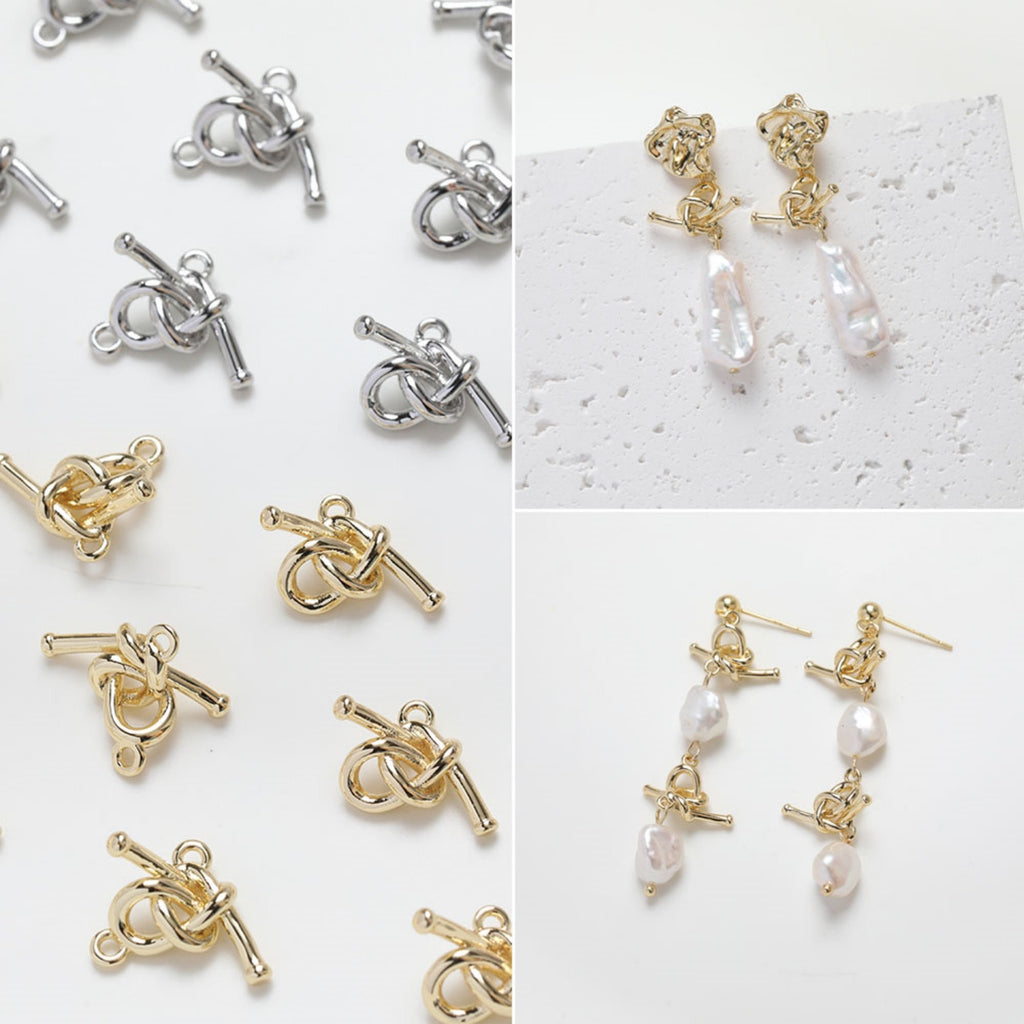 Tie The Knot Charms, Knot Connectors, Knot Pendant, 14K Gold/Silver  Plated, 15mm, Necklace Making Charms, Jewelry Findings GZ253