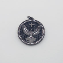 Load image into Gallery viewer, The Eagle Charms, 18K Gold Plated Cubic Micro Pave Eagle Pendant, 17.5*18mm, Necklace Making Charms, Jewelry Findings S1153