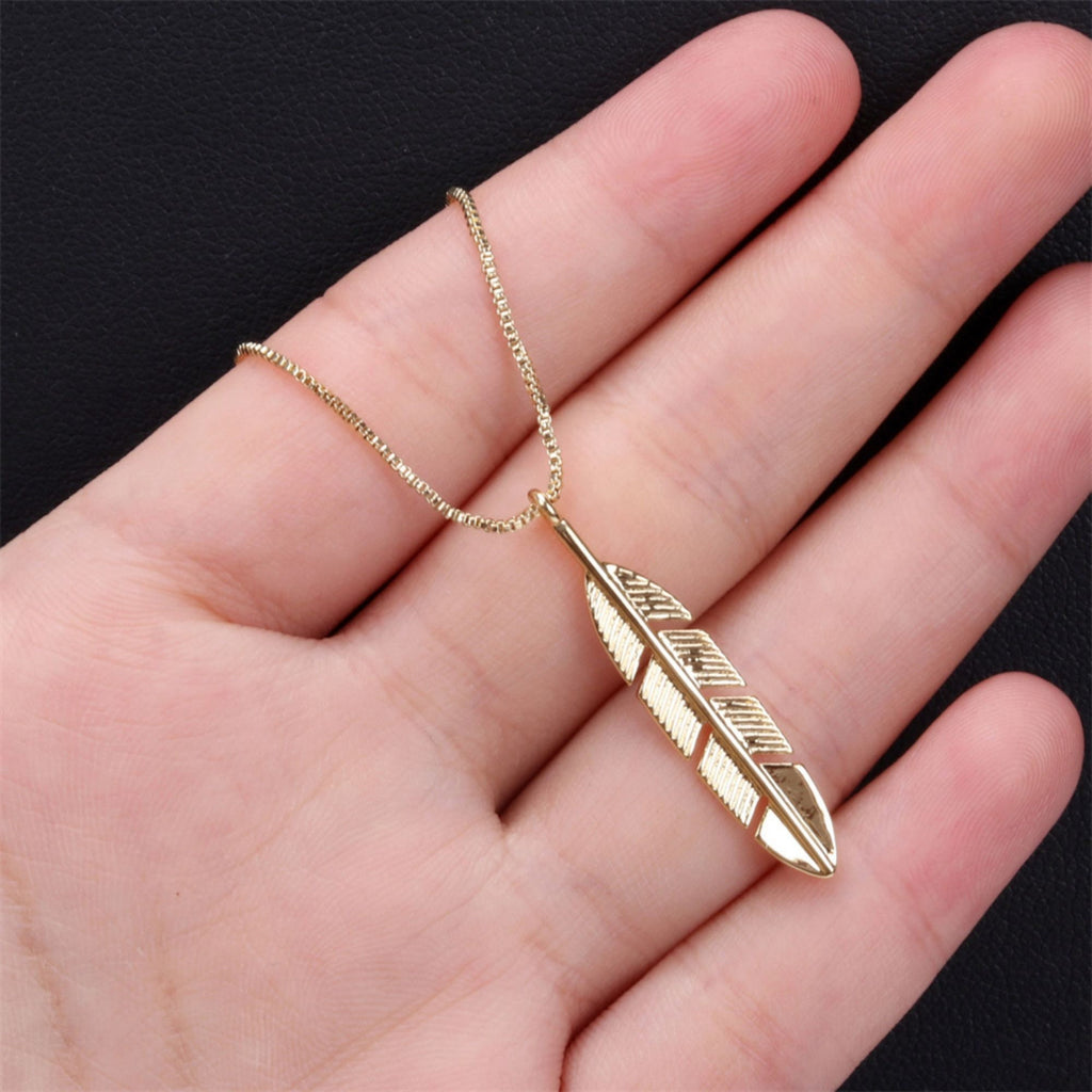 Gold Feather Charm, Dainty Matte Gold Plated Feather Pendant, Necklace Bracelet Earring Making